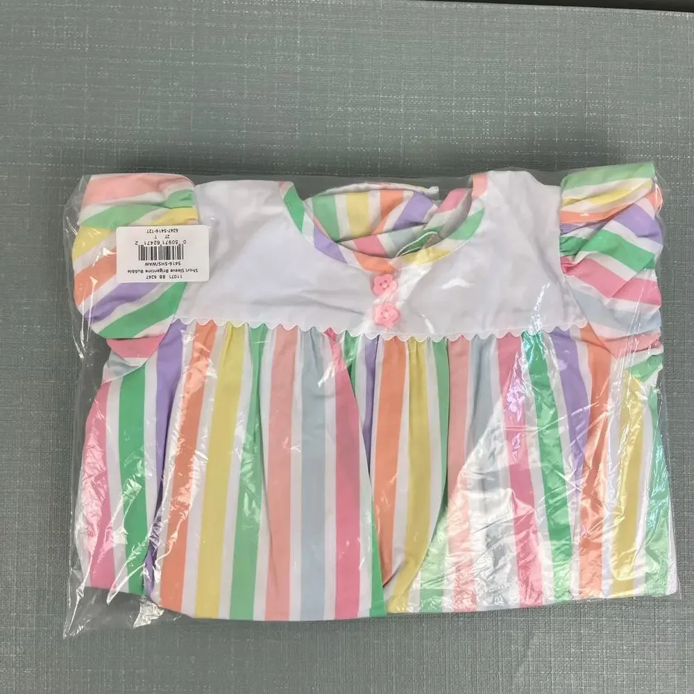 The Beaufort Bonnet Company Brigantine Bubble Southampton Stripe 2T NWT